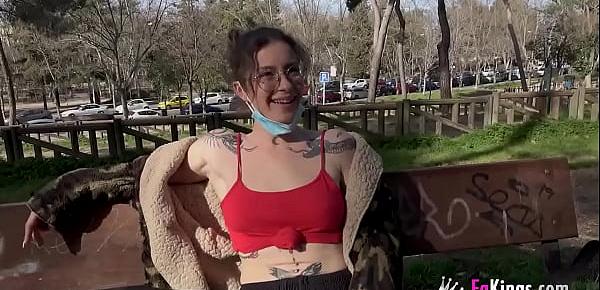  Teen loves showing her body and sucks cocks in public